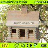 FSC Natural Primitive Decoration Pine Wood Bird House thumbnail-1