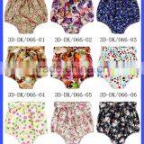 Newborn Girl Bow Tie High Waist Floral Bubble Bloomers For Kids thumbnail-6