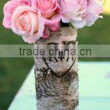 Birch Bark Cylindrical Flower Pot for Wedding Supplies thumbnail-1