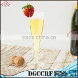 NBRSC Promotional Disposable Hard Plastic Champagne Flutes Party Wine Glasses Cups thumbnail-5