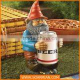 Beer Can Holder Resin Gnome Figurine Statue thumbnail-1