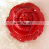 Wholesale 30mm Red Flower of Life Shape Natural Coral Pendant thumbnail-1