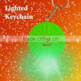 Round Keychain With Super Bright LED