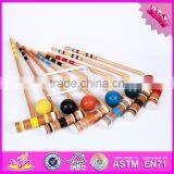 2016 Wholesale Outdoor Children Wooden 6-player Croquet W01A167 thumbnail-1
