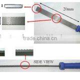 200mm Sand Finished Flat Wooden Rasp Files With Plastic Handle