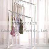 Double Bar Movable Clothes Stand