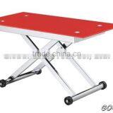 Square Modern Folding MDF Coffee Table, Colorful Living Room Wooden Table thumbnail-2