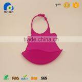 Good Quality Waterproof Silicone Bib Easily Wipes Clean Comfortable Baby/infant Bibs Keep Stains off thumbnail-1