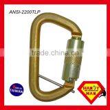 Steel Stainless With D Type Twist Lock Rescue Carabiner Hook thumbnail-5