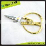 ST005F 7-1/2" FDA Qualified Zinc-Alloy Handle Tailor Imitation Gold Scissors thumbnail-3