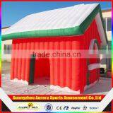 New Finished Merry Christmas Inflatable Santa's Grotto House With Factory Lower Price