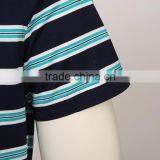 2016 Men's New Design Cheap Striped Polo Shirt thumbnail-5