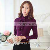 Custom Fashion Cotton Sarees Lady Blouses Designs for Hotel/bank Women thumbnail-4