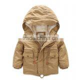 Pure Colour Kids Winter Jackets for Boy Baby Outwear Children Thick Winter Warm Coat thumbnail-3