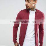 2017 Competitive High Quality New Design Durable 100% Cotton Soft Touch Knit Funnel Neck Burgundy Running Casual Men Jumper thumbnail-1