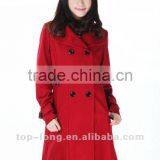 2012 Women Russian Winter Coat of Melton Clothing Fashion Textile Stock thumbnail-1
