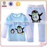 lovely cartoon penguin pamaja clothing children set