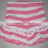 Toddler Shorts Girls Adorable Pink White Stripes Shorts Childrens Boutique Clothing thumbnail-1