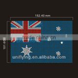 Australia flag hot fix rhinestone iron on transfer