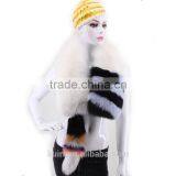 Fashion Shows Women Real Fox Fur Scarves Super Big Genuine Fox Fur Easy Matching Soft Wraps Winter Warm Real Fur Lady Scarf thumbnail-3