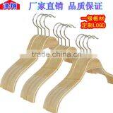Hot Selling Walnut Wood Hanger With Metal Hooks Scarfs Tie and Belt Wood Hanger thumbnail-1