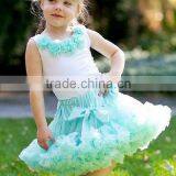 Persnickety Littli Girls Boutique Pettiskirt Suit Seersucker Overalls Baby Girls Ballet Skirt Chiffon Ruffle Fluffy Tutu Skirt thumbnail-1
