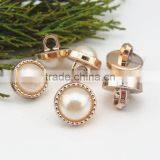 Button Grain Monopoly Street Child Cardigan Shirt Cufflinks Wholesale Pearl Clasp thumbnail-1