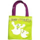 Haunted Black Green Orange Halloween Party Trick Treat Bag thumbnail-2