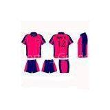 Soccer Team Uniforms Jersey And Shorts With Collar For School, Club, Teams, Leagues