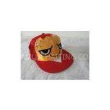 Fashion Embroidered Strap Back Caps For Children, Promotional Flat Brim Hip Hop Caps With Cartoon De thumbnail-1