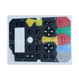 Multi buttons Flexible Rubber Membrane Switch with Quakeproof For GPS