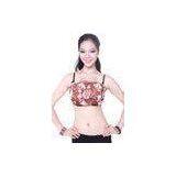Floral Embroidered Belly Dance Tube Top Bra For Women In Dance Performance / Practice thumbnail-1