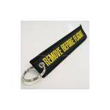 Remove Before Flight Keychains/keyring/key Rings/key Chains,Embroidered Remove Before Flight Keytags thumbnail-2