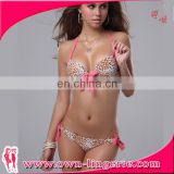 New design Seductive Leopard Print colorful Swimsuit Bikini Wholesale