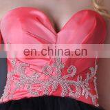 2015 Short Mini Cocktail Dress Grace Karin Strapless Sweetheart Black Watermelon Cocktail Party Dress CL3824 thumbnail-5