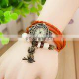 Hot Selling Watch Bracelet,european Popular Ladies Bracelet Wrist Watch,vintage Retro Wrap Bracelet Watch