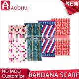 High-end New Designed Custom Sizes Screen Printed Bandana thumbnail-4