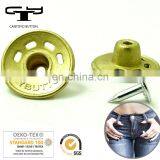 Customized Logo 18mm Jeans Buttons Black Metal Denim Button