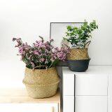 S/5 Seagrass Belly Storage Flower Basket thumbnail-2