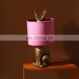 China Wholesale Indoor Lighting Rabbit Animal Shape Modern Resin Lamps for Desk Table Decoration thumbnail-3
