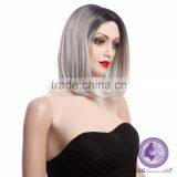 New Fashion Wig Fashion Grandma Gray Bob Wig thumbnail-4