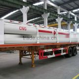 China Yukun 8 tubes skid CNG trailer truck for sale
