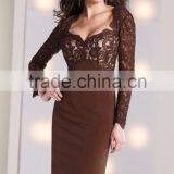 Beautiful Chiffon Mother of the Bride Dress With Long Sleeve Jacket and Lace High Quality Backless Mother of the Bride Dress thumbnail-3