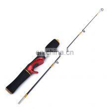 Winter Carbon Fiber Fishing Rod 50cm/60cm Cork Handle Stainless Steel Guide Spinning&Casting Ice Fishing Rod