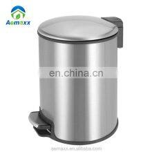 3L/5L/12L Metal Simple Pedal Bin Bathroom Household Trash Bin Stainless Steel Trash Can thumbnail-5