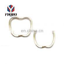 Wholesale Good Quality Metal Supplier Appled Shaped Key Ring thumbnail-2