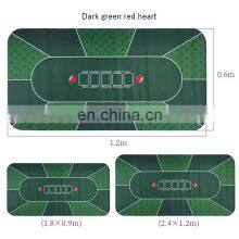Wholesale Factory Supplies Foldable Texas Desk Casino Table Rubber Custom Poker Mat thumbnail-5