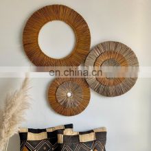 Hot Selling Natural Set Seagrass wall decoration New Arrival Straw Rustic Art Decor Cheap Wholesale
