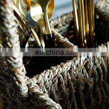 Hot Selling Eco-friendly Seagrass Caddy Organizer Basket for Silverware Kitchen Tools for Home Vietnam Supplier thumbnail-5