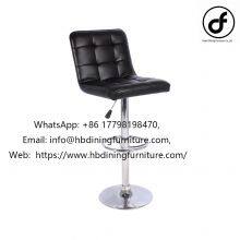 PU leather seat metal base lift bar chair stool